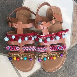 Pom Pom sandals-adorable and trendy